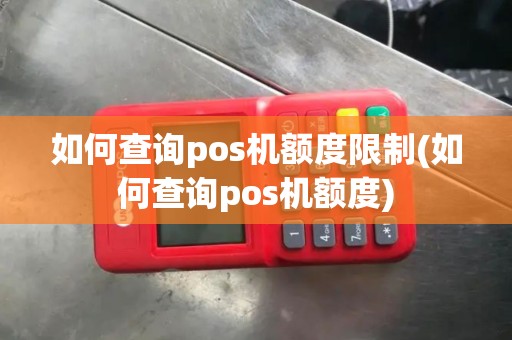 如何查询pos机额度限制(如何查询pos机额度)