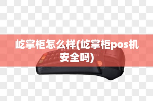 屹掌柜怎么样(屹掌柜pos机安全吗)