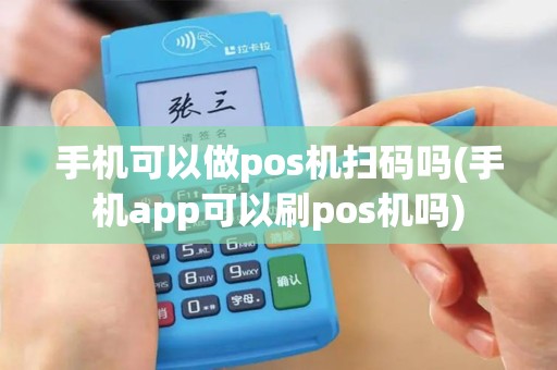 手机可以做pos机扫码吗(手机app可以刷pos机吗)