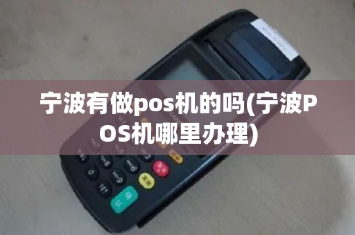 宁波有做pos机的吗(宁波POS机哪里办理)