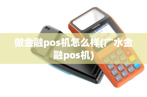 做金融pos机怎么样(广水金融pos机)
