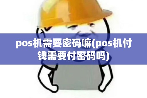 pos机需要密码嘛(pos机付钱需要付密码吗)