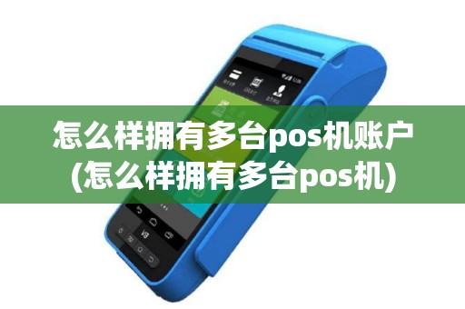 怎么样拥有多台pos机账户(怎么样拥有多台pos机)