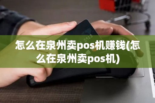 怎么在泉州卖pos机赚钱(怎么在泉州卖pos机)