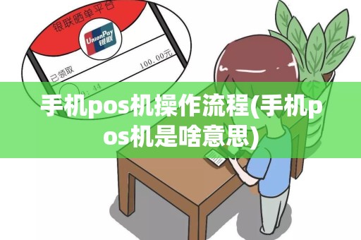 手机pos机操作流程(手机pos机是啥意思)