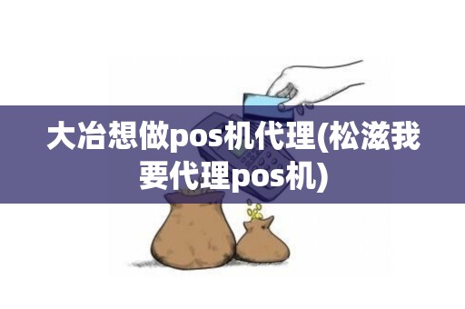 大冶想做pos机代理(松滋我要代理pos机)