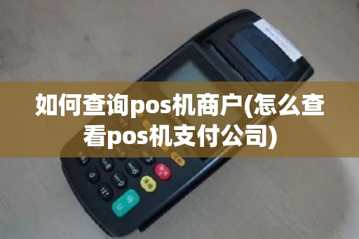 如何查询pos机商户(怎么查看pos机支付公司)