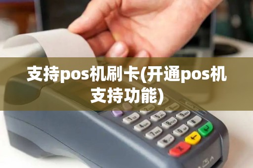 支持pos机刷卡(开通pos机支持功能)
