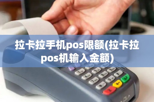 拉卡拉手机pos限额(拉卡拉pos机输入金额)