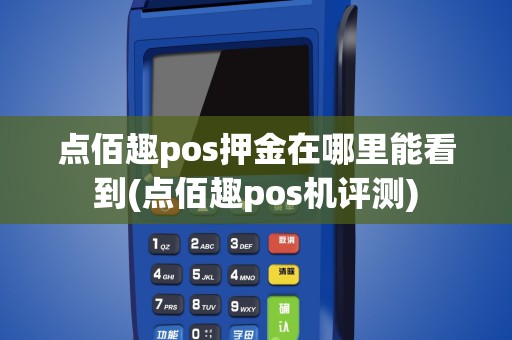 点佰趣pos押金在哪里能看到(点佰趣pos机评测)