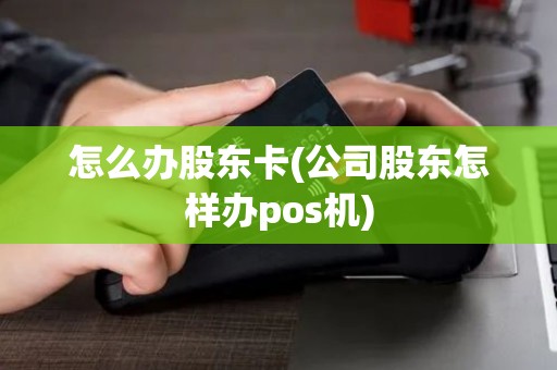怎么办股东卡(公司股东怎样办pos机)