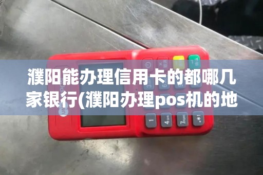 濮阳能办理信用卡的都哪几家银行(濮阳办理pos机的地方在哪)