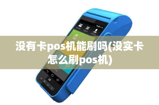 没有卡pos机能刷吗(没实卡怎么刷pos机)
