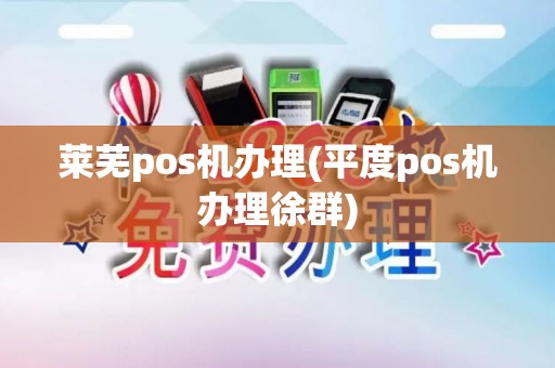 莱芜pos机办理(平度pos机办理徐群)