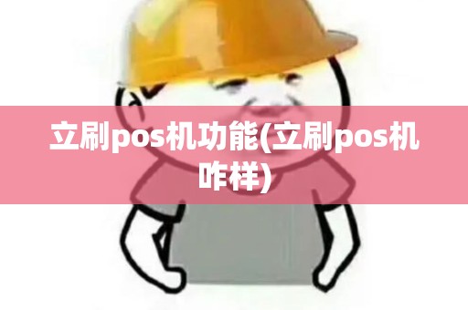 立刷pos机功能(立刷pos机咋样)