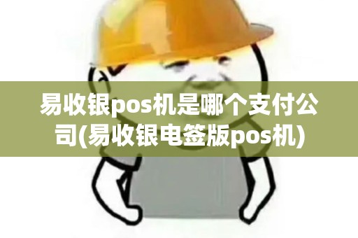 易收银pos机是哪个支付公司(易收银电签版pos机)