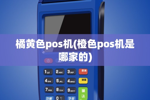 橘黄色pos机(橙色pos机是哪家的)