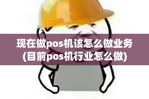 现在做pos机该怎么做业务(目前pos机行业怎么做)