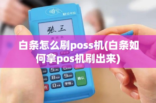 白条怎么刷poss机(白条如何拿pos机刷出来)