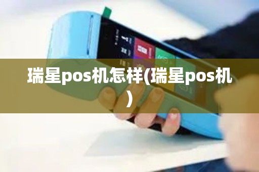 瑞星pos机怎样(瑞星pos机)