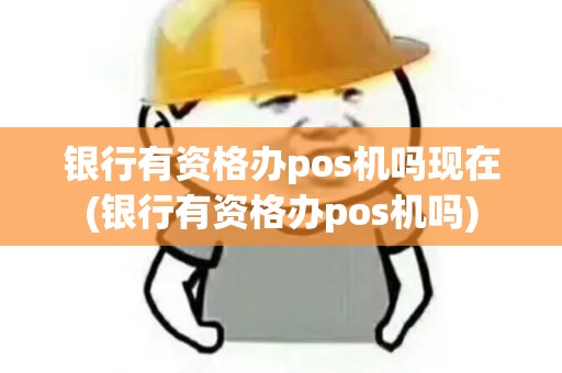 银行有资格办pos机吗现在(银行有资格办pos机吗)