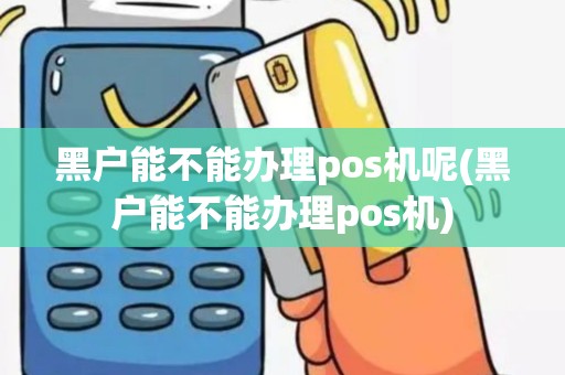 黑户能不能办理pos机呢(黑户能不能办理pos机)