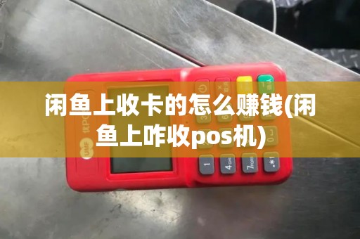 闲鱼上收卡的怎么赚钱(闲鱼上咋收pos机)