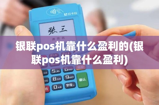 银联pos机靠什么盈利的(银联pos机靠什么盈利)