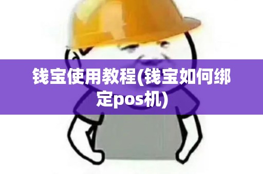 钱宝使用教程(钱宝如何绑定pos机)