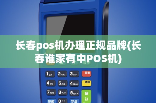 长春pos机办理正规品牌(长春谁家有中POS机)