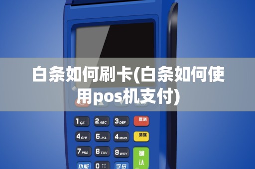 白条如何刷卡(白条如何使用pos机支付)