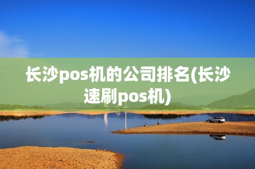 长沙pos机的公司排名(长沙速刷pos机)