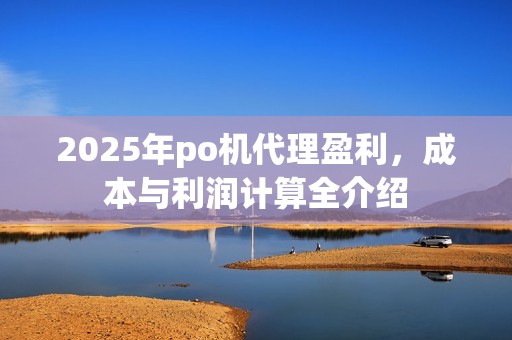 2025年po机代理盈利，成本与利润计算全介绍