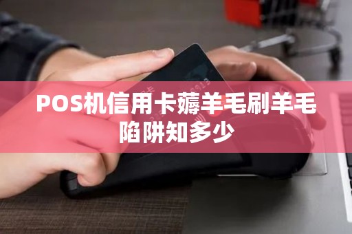 POS机信用卡薅羊毛刷羊毛陷阱知多少