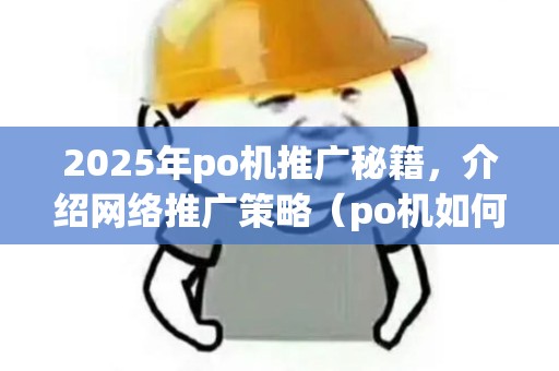 2025年po机推广秘籍，介绍网络推广策略（po机如何推广理想有效果）