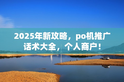 2025年新攻略，po机推广话术大全，个人商户！