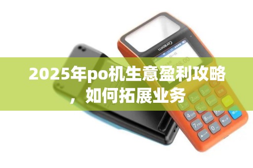 2025年po机生意盈利攻略，如何拓展业务