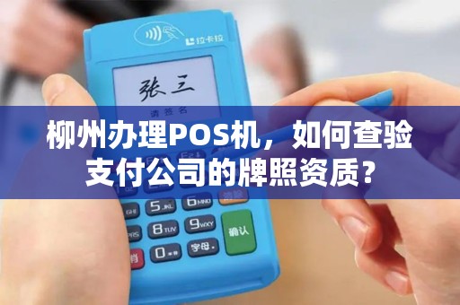 柳州办理POS机，如何查验支付公司的牌照资质？