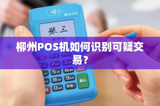 柳州POS机如何识别可疑交易？