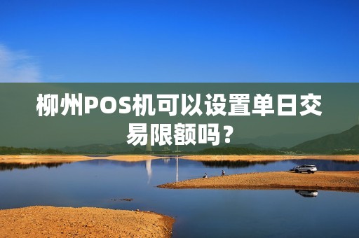 柳州POS机可以设置单日交易限额吗？