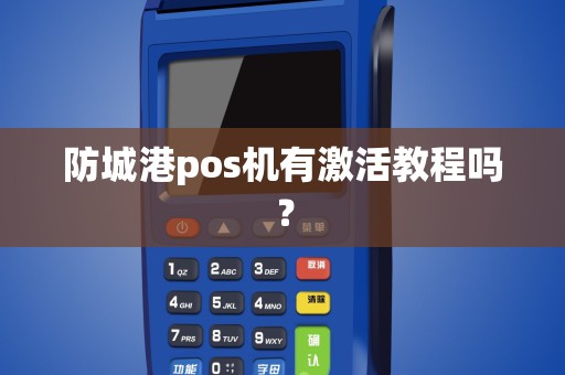 防城港pos机有激活教程吗？