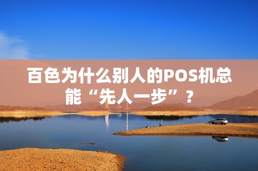 百色为什么别人的POS机总能“先人一步”？