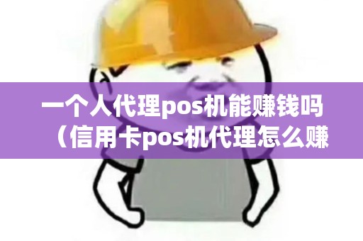 一个人代理pos机能赚钱吗（信用卡pos机代理怎么赚钱）