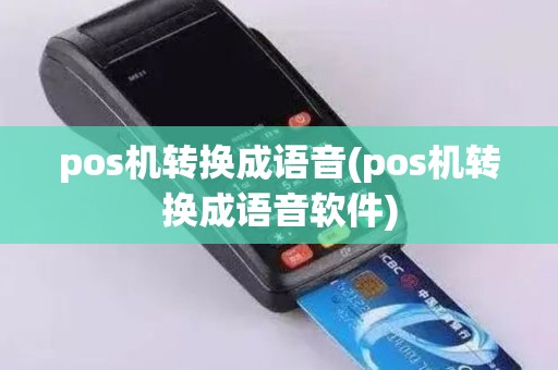 pos机转换成语音(pos机转换成语音软件)