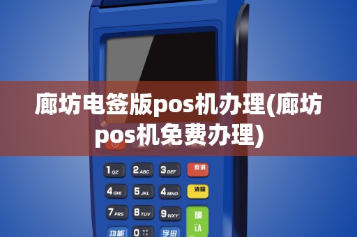 廊坊电签版pos机办理(廊坊pos机免费办理)