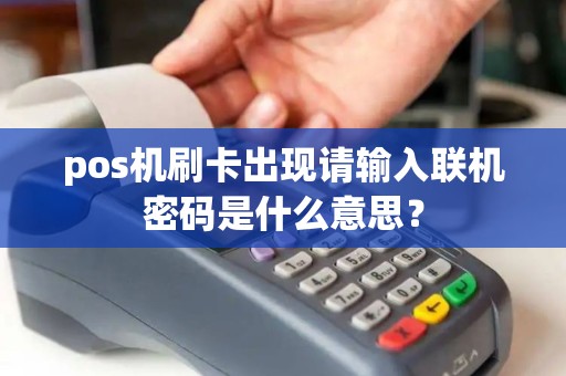 pos机刷卡出现请输入联机密码是什么意思？