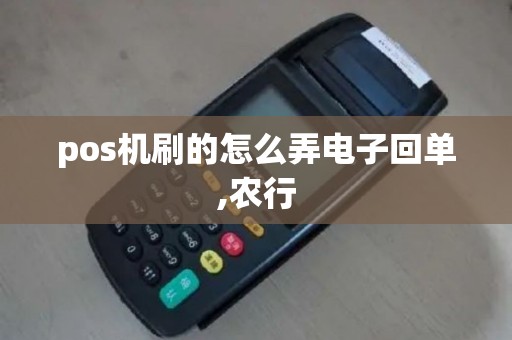 pos机刷的怎么弄电子回单,农行