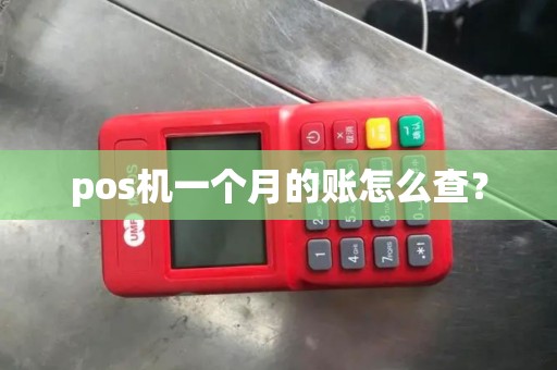 pos机一个月的账怎么查？