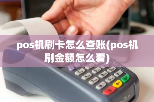 pos机刷卡怎么查账(pos机刷金额怎么看)