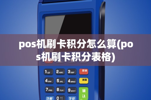 pos机刷卡积分怎么算(pos机刷卡积分表格)